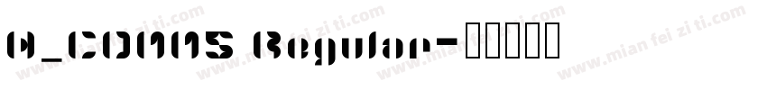H_COMM5 Regular字体转换